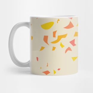 Terrazzo Pattern Yellow Orange Mug